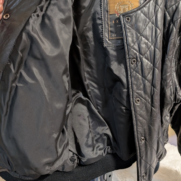 Express Black Leather Jacket - Picture 8 of 12